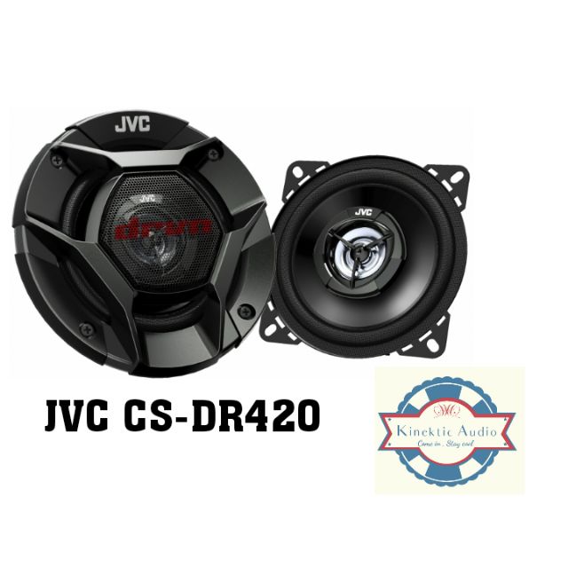 JVC CS-DR420 – 10cm (4″) 2-Way Coaxial Speakers